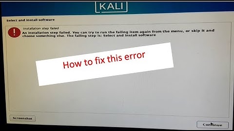 solve 100% | installation step failed kali linux in 2024 | teachnical skills