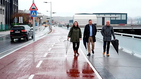 The Provincial Council opens the section of the Boulevard de la Ría between Lamiako and Erandio