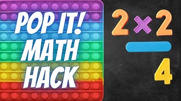 Pop It! Math Hack To Learn Multiplication Times Tables- How to Remember Multiplication Facts