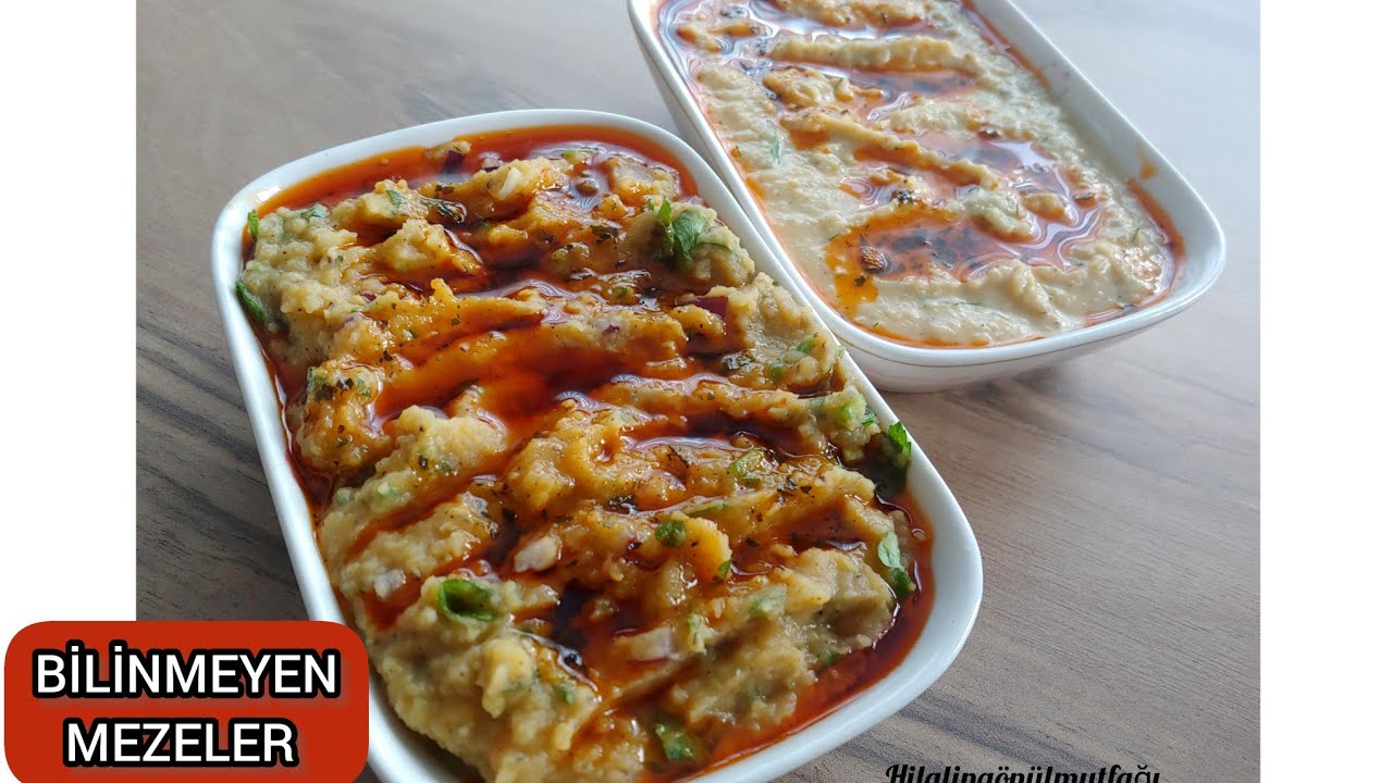 ESKİ RUM MEZELERİ‼️TEK MALZEMEYLE İKİ AYRI MEZE TARİFİ.‼️ MERCİMEK EZME ve YAĞLAMA