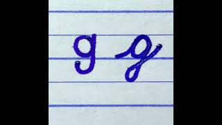 Learn to write print and cursive small letter g | How to write alphabet for beginners | handwriting