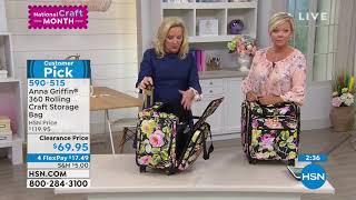 Anna Griffin 360 Rolling Craft Storage Bag