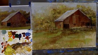 Landscape Painting Techniques  Painting the Old Barn