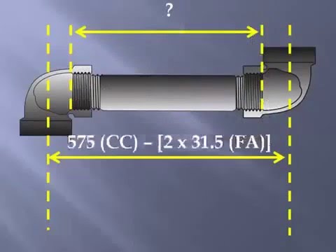 Pipe Fitting Allowance Chart