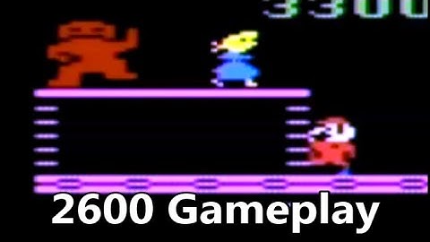 Donkey Kong Atari 2600 Gameplay - The No Swear Gamer