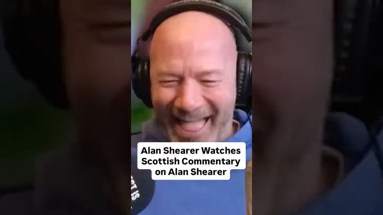 Алан Ширер смотрит беспристрастный шотландский комментарий об Алане Ширере, как показано в програ...