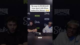 No way he REVEALED how much Adin Ross makes Per Stream 😭😳 #n3on #n3onclips #adinross