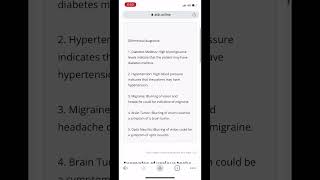 AI Doctor making differential diagnosis for a patient screenshot 4