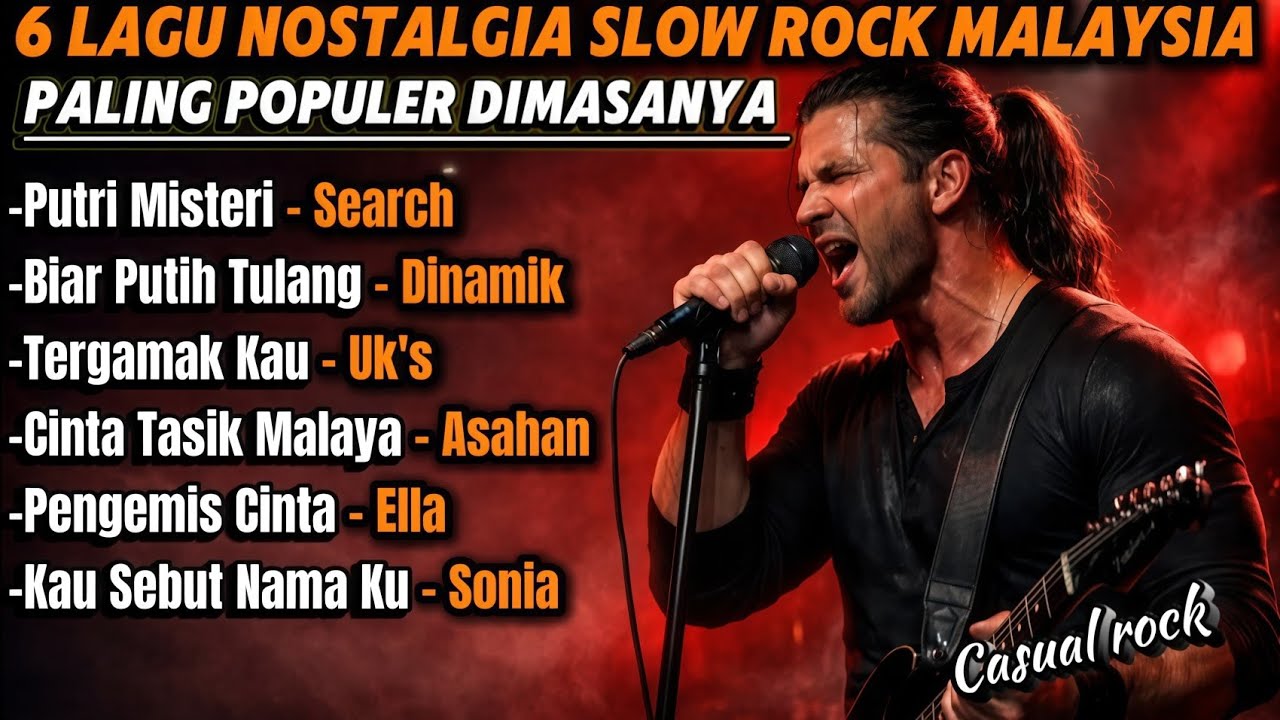 6 LAGU COVER NOSTALGIA SLOW ROCK MALAYSIA PALING POPULER DIMASANYA Putri Msteri Lagu sedih versi IA 