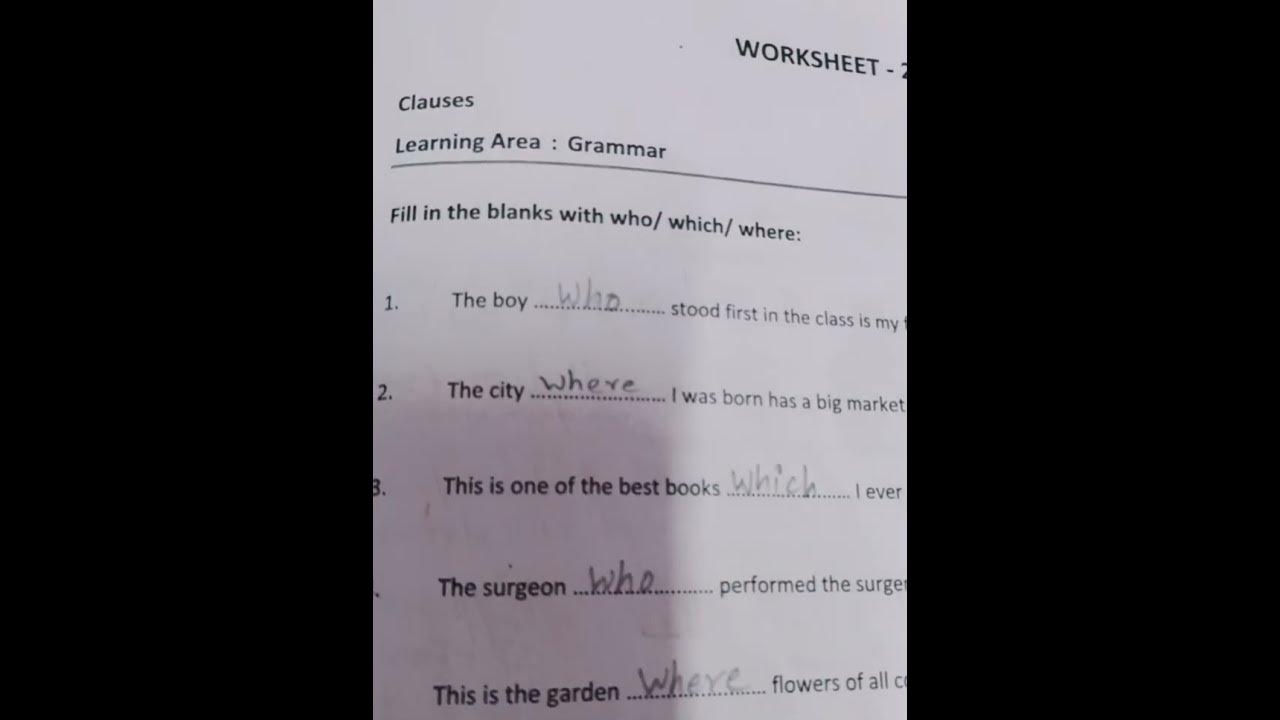CLASS-12. WORKSHEET -2 ANSWER - YouTube