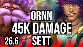 ORNN vs SETT (TOP) | Good KDA: 7/1/17, 45K damage | EUW Master | 26.6