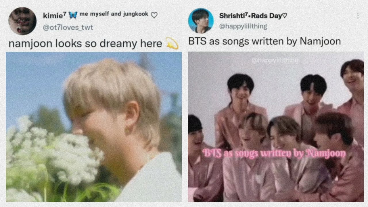 bts army tweets from creative genius Namjoon's meadow