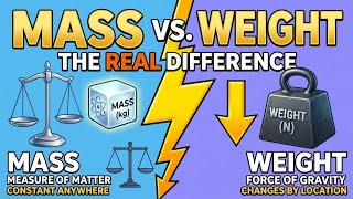 Mass vs. Weight: The Difference Everyone Gets Wrong! #mass # weight 