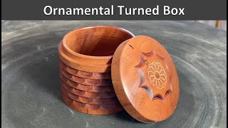 Ornamental Turning On A Wooden Box