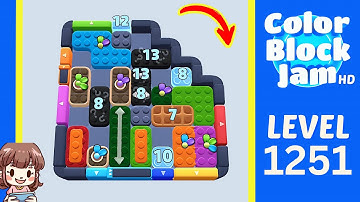 Color Block Jam Level 1251 Solution Walkthrough