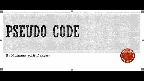 learn about pseudo Code in urdu hindi