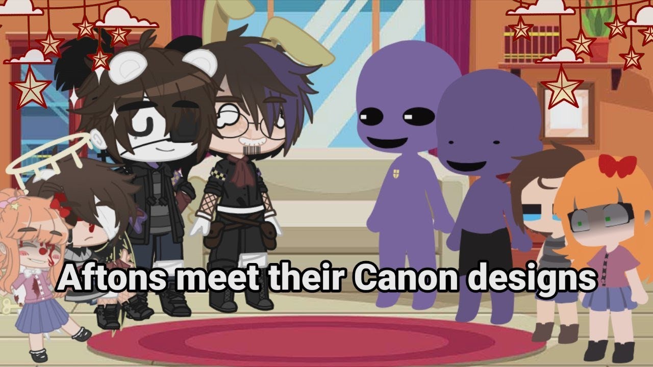 Aftons meet their canon designs || gacha club || fnaf || Afton family ...