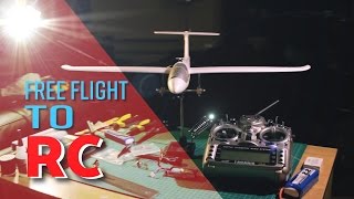 Modify your free flight glider to RC (radio controlled)