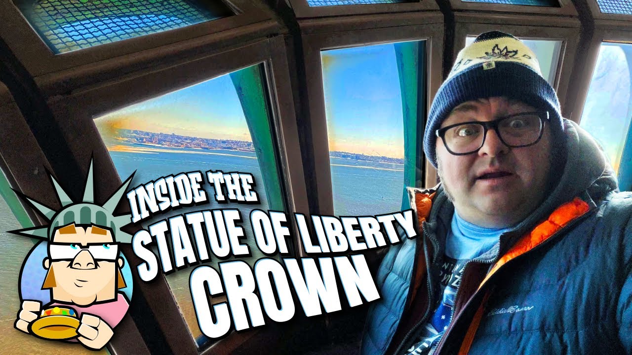 Climbing to the Crown of the Statue of Liberty - Icy Boat Ride - NY Transit Museum - NYC