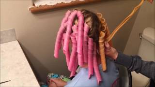 Spiral Hair Curlers Tutorial - Tangled Trends screenshot 1