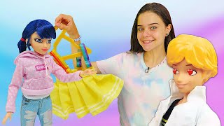 Видео про куклу Леди Баг! Создаем новый лук для Маринетт в Салоне Красоты! Игры одевалки девочкам