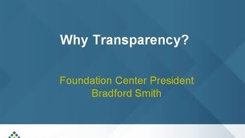 Glasspockets: Bringing Transparency to the World of Philanthropy