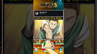 Asahi Azumane Karasuno wing🪽 Spiker #haikyuu #anime #asahi #edit