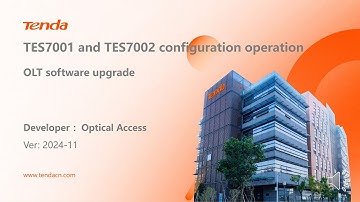 Tenda TES7001 & TES7002 software upgrade