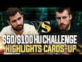 💲50/💲100 Stefan11222🆚limitless HU Challenge Top Pots Ep23 Cards-UP Highlights High Stakes Cash Game