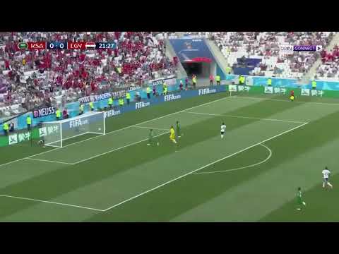 اهداف مباراة السعودية 2 1 مصر كاس العالم 2018 تعليق عصام الشوالي
