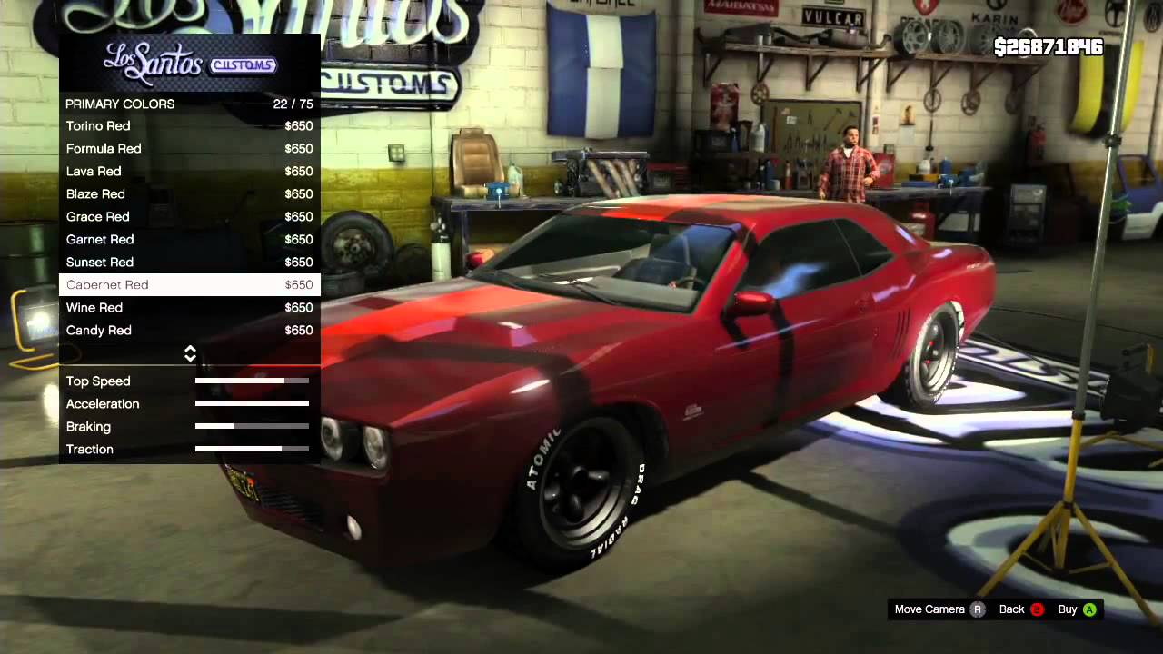 GTA V Muscle Car Customization [Xbox 360] - YouTube