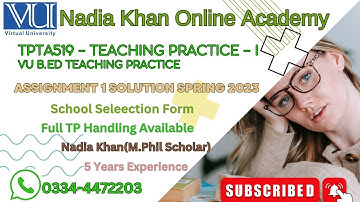 TPTA519 Teaching Practice Assignment 1 solution Spring 2023  | TPTA519 Assignment 1 Solution SSF