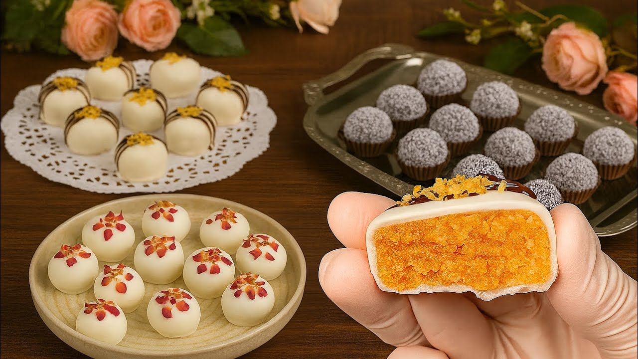 3 حلويات سهلة وسريعة❗️بدون فرن❗️بدون بيض❗️بدون دقيق! تحلية باردة في 5 دقائق ✨