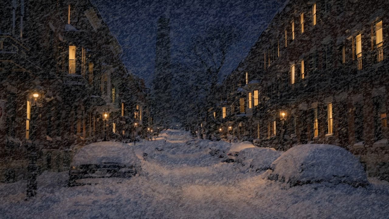 Howling Wind & Blowing Snow | Heavy Blizzard & Wind Sounds for Deep ...