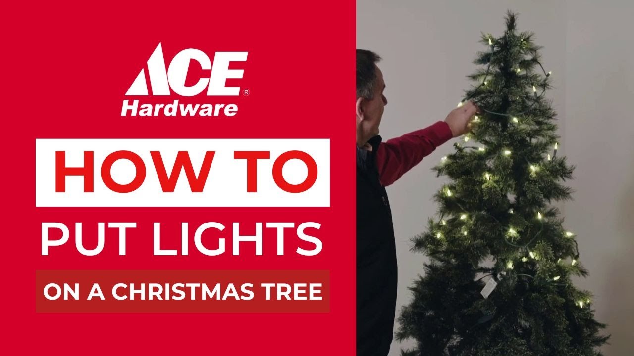 How to put lights on a christmas tree Ace Hardware YouTube