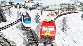 Railroad Train Simulator Games - Challenge Mode Level 17 Using New Train screenshot 2