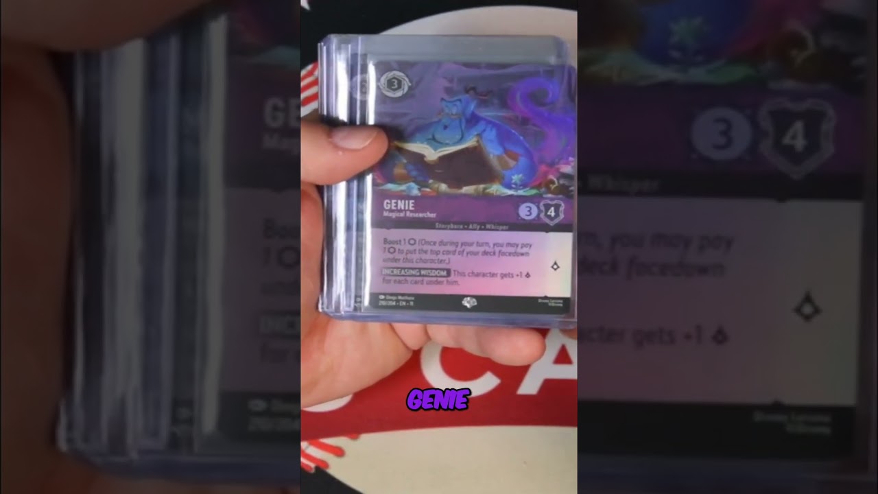 Unboxing Disney's RAREST Cards! Pocahontas, Genie, Elsa & More! #shorts