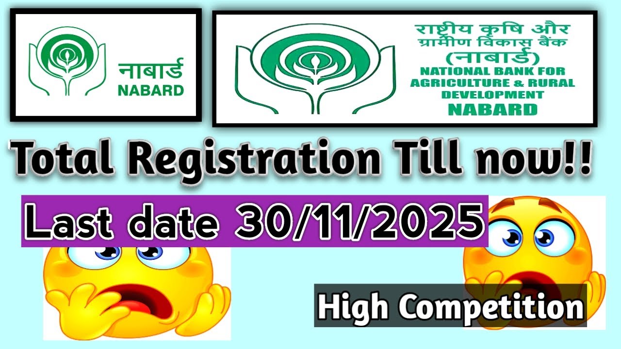 NABARD GRADE A 2025 TOTAL REGISTRATION TILL NOW.(very high competition). SHOCKING DATA.TOTAL POST 91