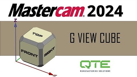Mastercam 2024 G View Cube