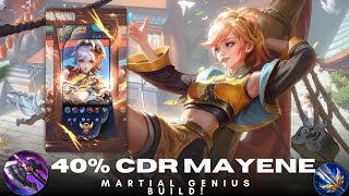 40% CDR MAYENE: The Infinite Martial Genius Build! 👊 (Honor of Kings 2025)