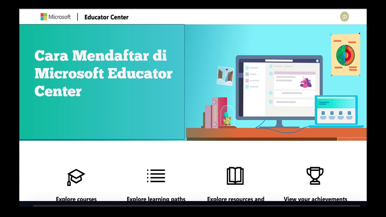 Mendaftar di Microsoft Educator Centre - YouTube
