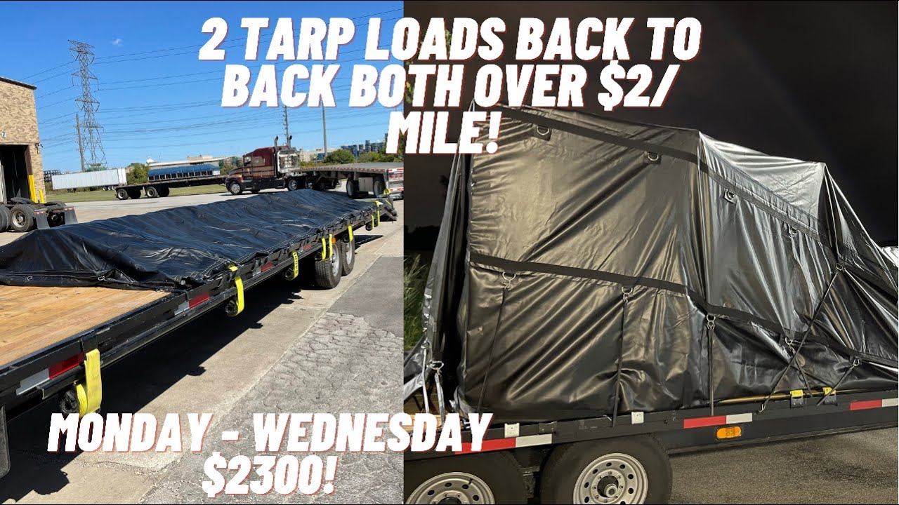 Week 2 Mon Weds 2300 Gross Non CDL Hotshot First Tarp Loads 