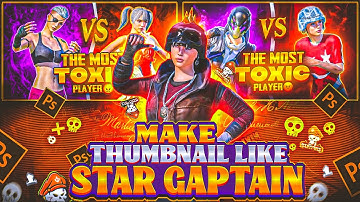 How To Make Thumbnail Like @STAR-Captain  On Android 😱| Make 1v1 PUBG/BGMI Thumbnail