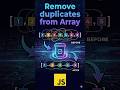 Remove Duplicates from Array using Set 🤯 JavaScript | Malayalam | by Sivaprasad E V