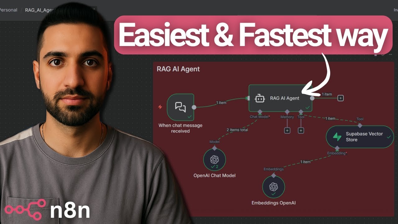 Build Powerful RAG AI Agents in 10 Minutes with n8n | NO CODE - YouTube