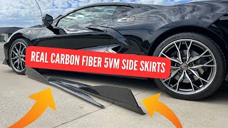 C8 Corvette Carbon Fiber Side Skirts Install! 🔥 5VM Style by EOS – DIY Made Easy! Profile