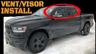 2019 Ram OEM Rain Guard Install Video