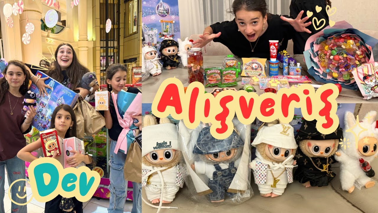 300 MANATA DEV ABUR CUBUR ALDIQ 😍 | ORJİNAL LABUBULAR ALDIQ ❤️ 