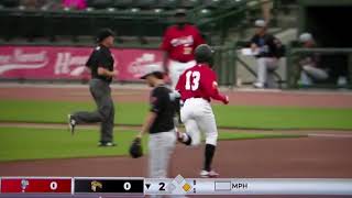 Great Lakes Loons' Eddys Leonard hits home run vs. Lansing, 8/18/21