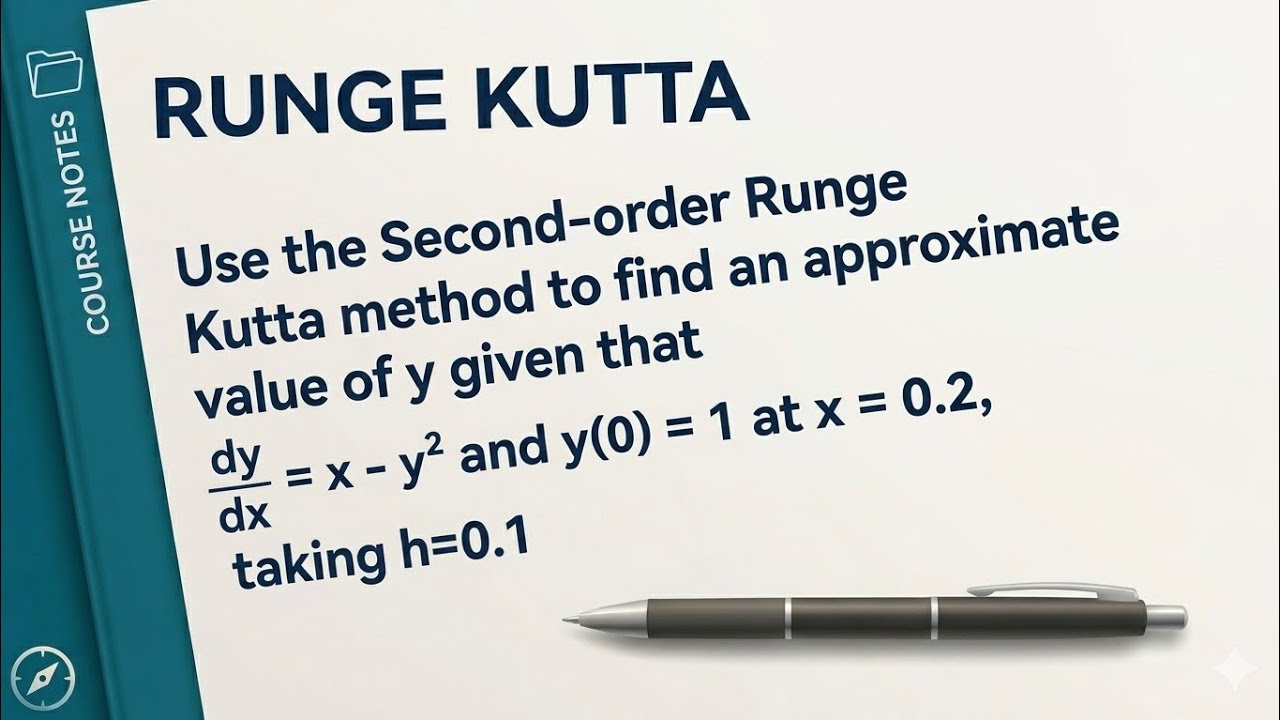 Solve an ODE: 2nd Order Runge-Kutta Method (RK2) - YouTube